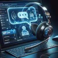 people working in the office with a main person cross-armed on the right looking at the camera